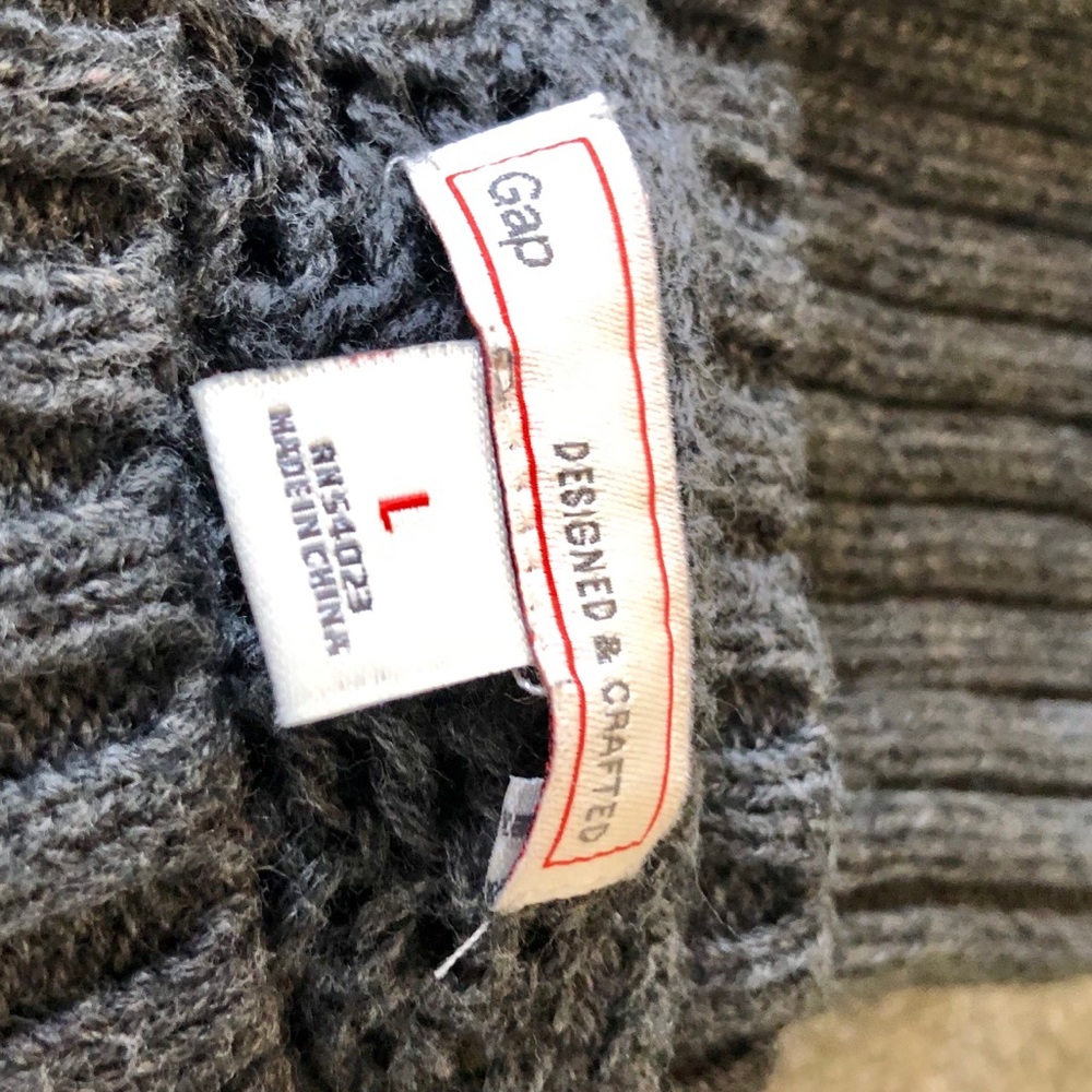 Gap Combination Gray Sweater And Button Down - image 6